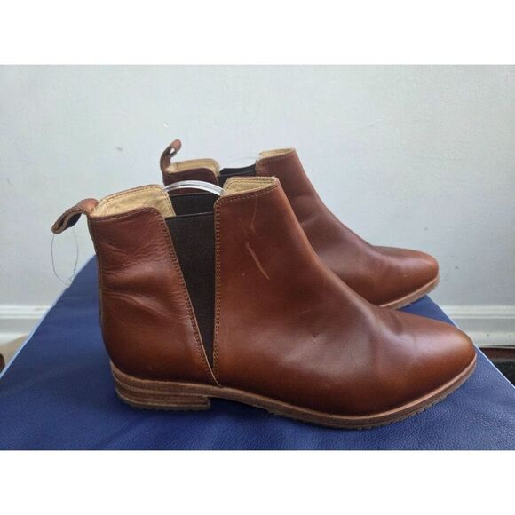 Nisolo "Eva Everyday" Brown Water Resistant Leather Pull On Chelsea Boot size 11 - Picture 8 of 12